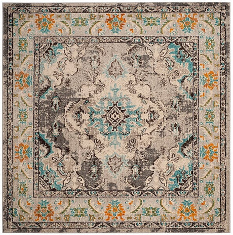 Safavieh Monaco Mnc243G Grey/Light Blue Rug.