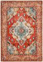 Safavieh Monaco Mnc243H Orange/Light Blue Rug.