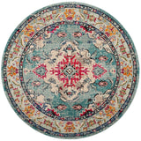 Safavieh Monaco Mnc243J Light Blue/Fuchsia Rug.