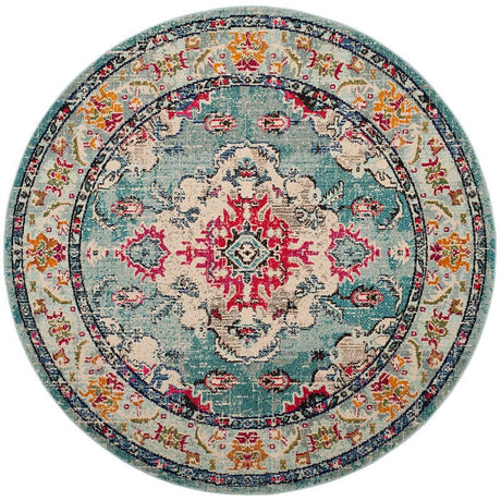 Safavieh Monaco Mnc243J Light Blue/Fuchsia Rug.