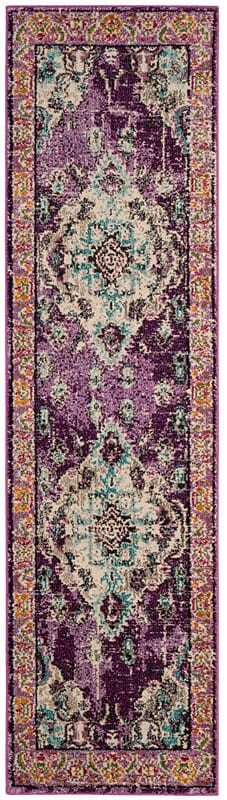 Safavieh Monaco Mnc243L Violet/Light Blue Rug.