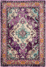 Safavieh Monaco Mnc243L Violet/Light Blue Rug.
