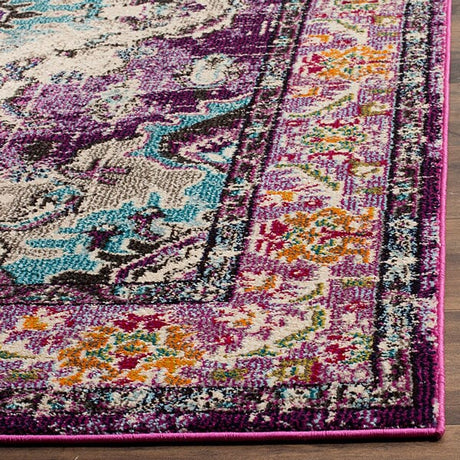 Safavieh Monaco Mnc243L Violet/Light Blue Rug.