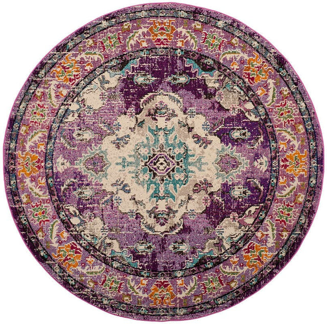 Safavieh Monaco Mnc243L Violet/Light Blue Rug.