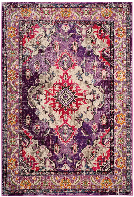 Safavieh Monaco Mnc243P Violet / Fuchsia Rugs.