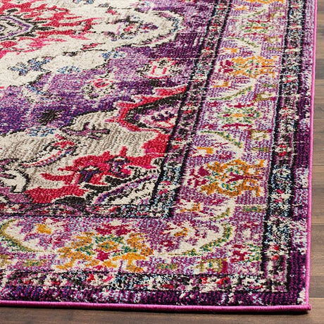 Safavieh Monaco Mnc243P Violet / Fuchsia Rugs.