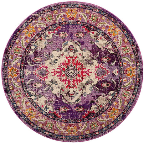 Safavieh Monaco Mnc243P Violet / Fuchsia Rugs.