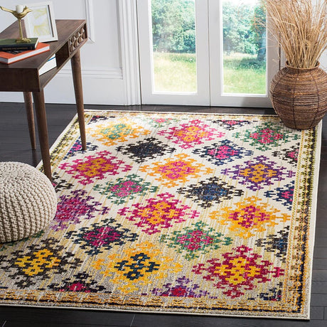 Safavieh Monaco Mnc244A Ivory / Multi Rugs.