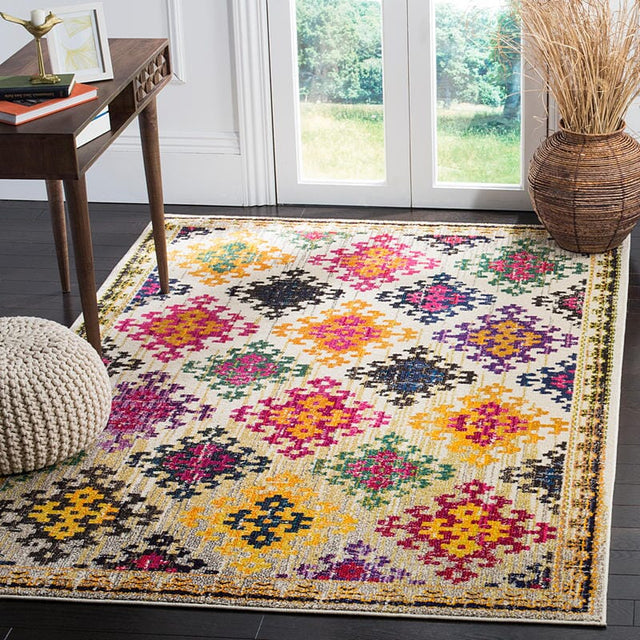 Safavieh Monaco Mnc244A Ivory / Multi Rugs.