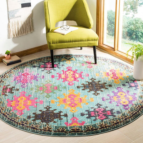 Safavieh Monaco Mnc244N Blue / Multi Rugs.