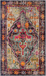 Safavieh Monaco Mnc247R Grey / Fuchsia Rugs.