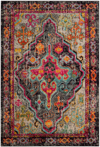 Safavieh Monaco Mnc247R Grey / Fuchsia Area Rug