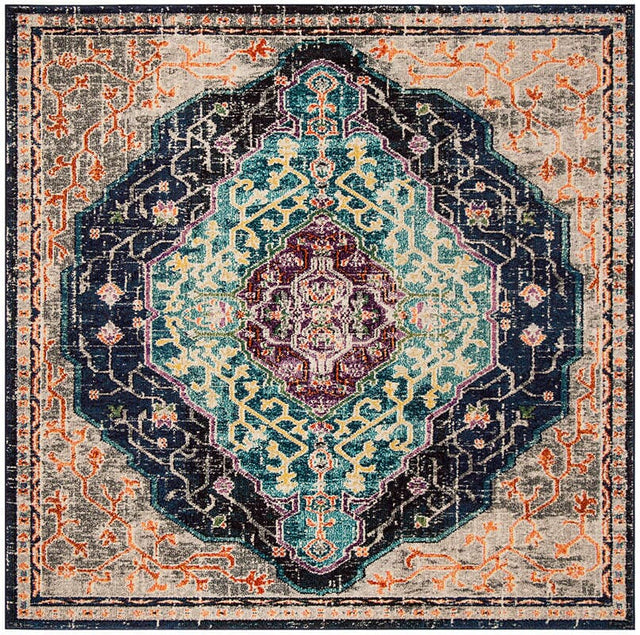 Safavieh Monaco Mnc249Z Black / Blue Rugs.