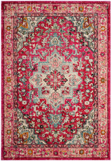 Safavieh Monaco Mnc250J Fuchsia / Light Blue Rugs.