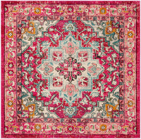 Safavieh Monaco Mnc250J Fuchsia / Light Blue Area Rug