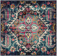 Safavieh Monaco Mnc252J Blue / Fuchsia Area Rug