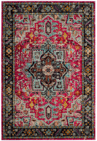 Safavieh Monaco Mnc253J Fuchsia / Grey Area Rug