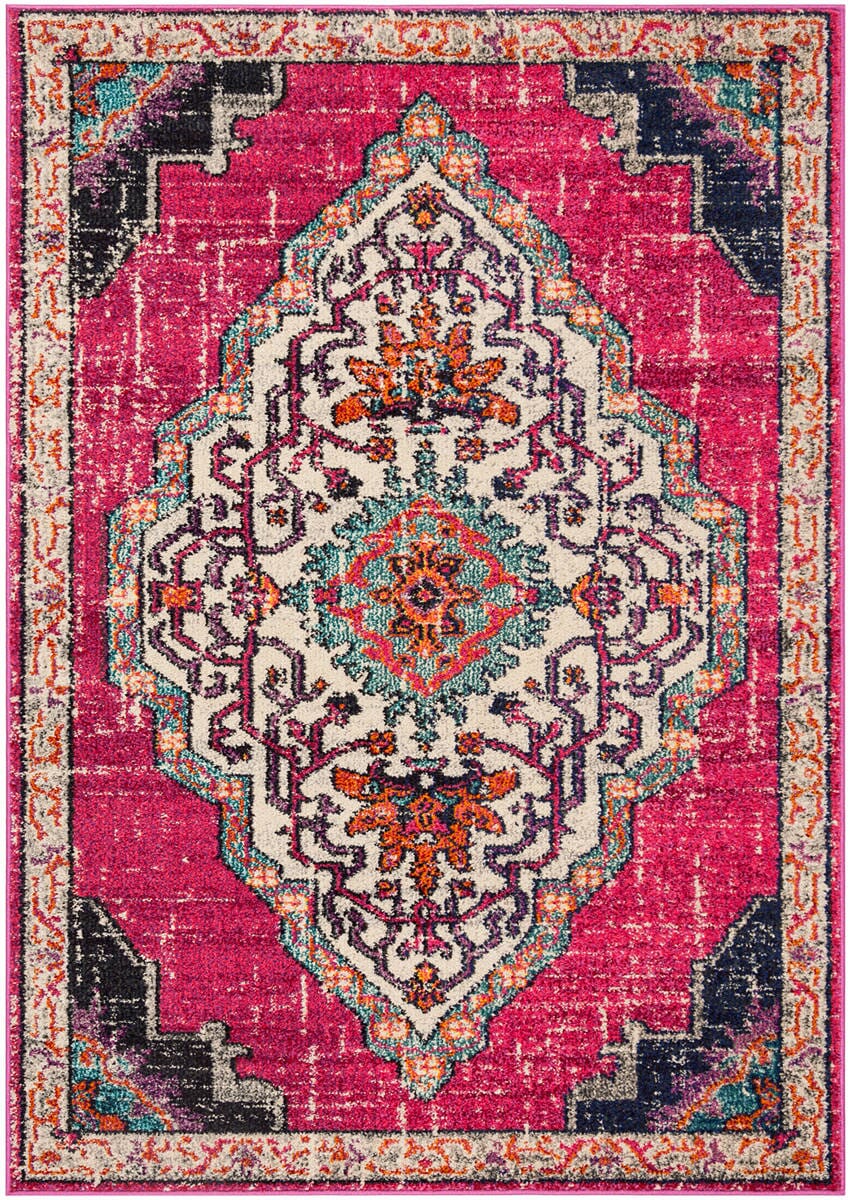 Safavieh Monaco Mnc254D Pink / Multi Area Rug