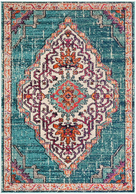 Safavieh Monaco Mnc254J Blue / Multi Rugs.