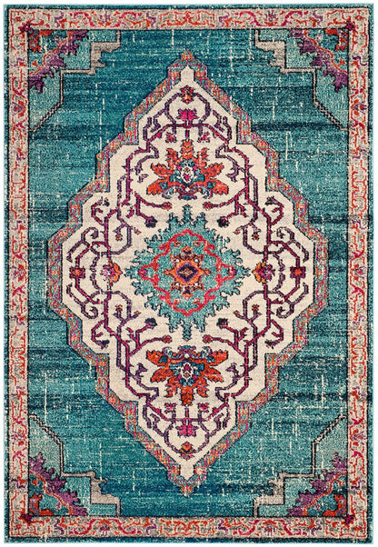 Safavieh Monaco Mnc254J Blue / Multi Area Rug