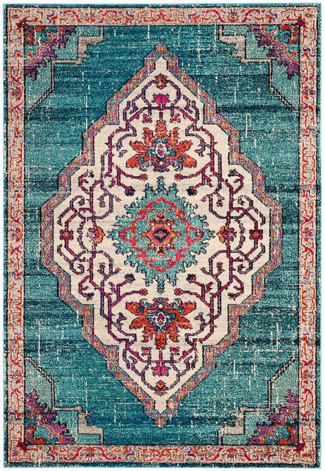 Safavieh Monaco Mnc254J Blue / Multi Rugs.