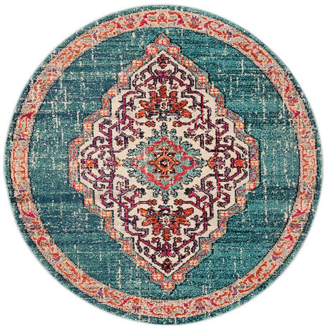 Safavieh Monaco Mnc254J Blue / Multi Rugs.