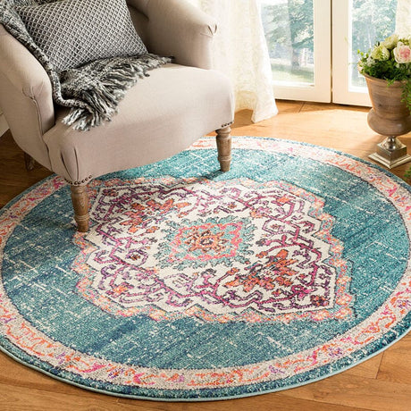 Safavieh Monaco Mnc254J Blue / Multi Rugs.