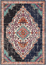 Safavieh Monaco Mnc254Z Black / Blue Rugs.