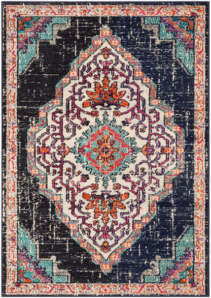 Safavieh Monaco Mnc254Z Black / Blue Area Rug