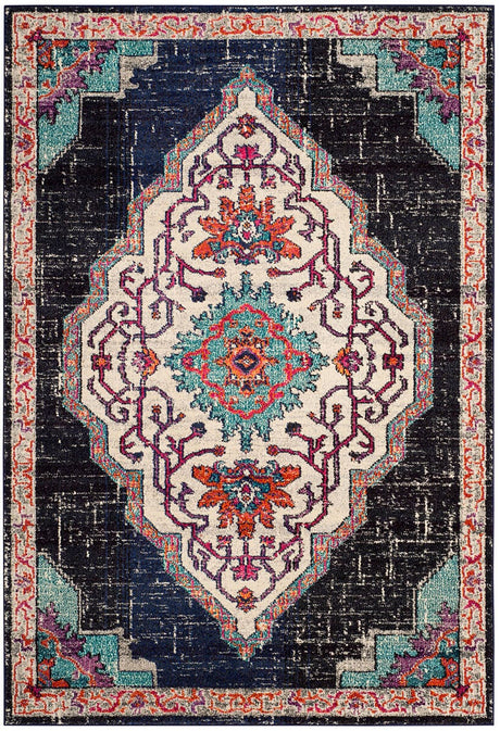 Safavieh Monaco Mnc254Z Black / Blue Rugs.