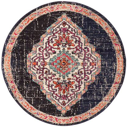 Safavieh Monaco Mnc254Z Black / Blue Area Rug