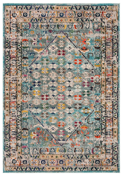 Safavieh Monaco Mnc255M Blue / Light Grey Area Rug