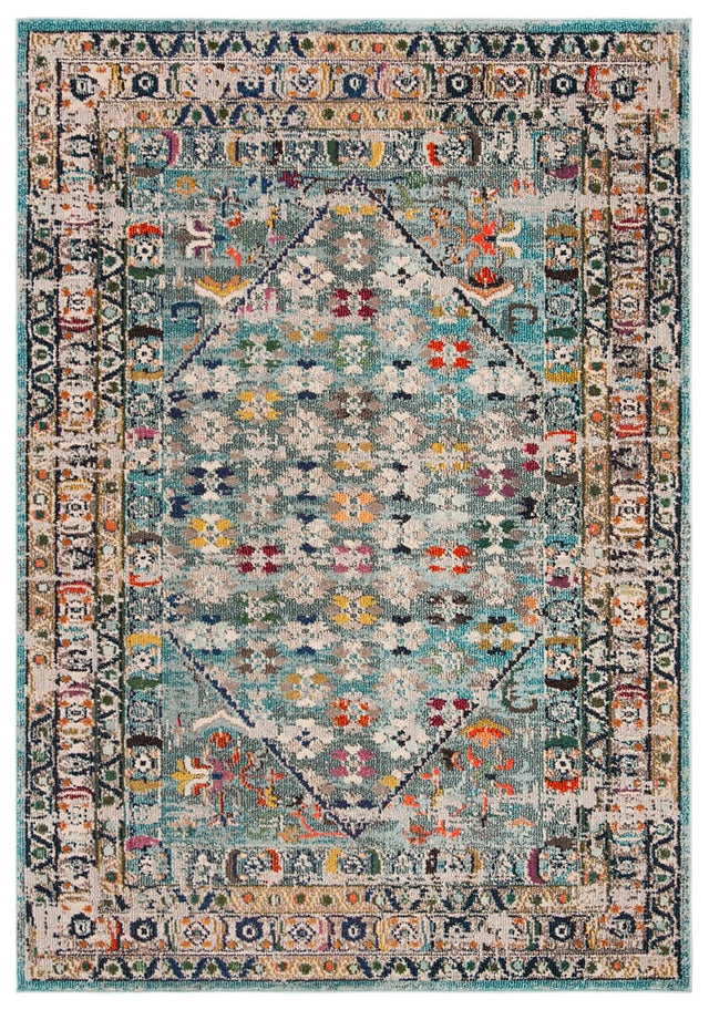 Safavieh Monaco Mnc255M Blue/Light Grey Rug.