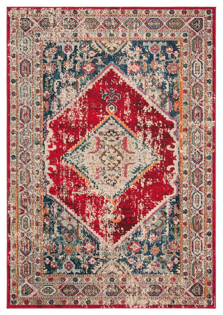 Safavieh Monaco Mnc257A Ivory / Red Rugs.