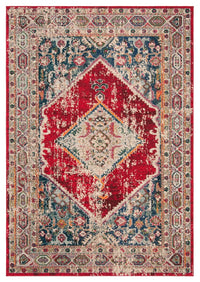 Safavieh Monaco Mnc257A Ivory / Red Area Rug