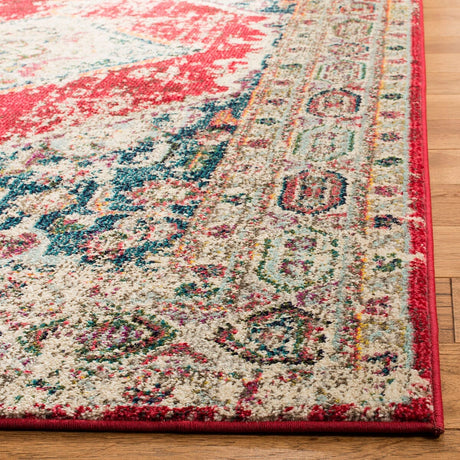 Safavieh Monaco Mnc257A Ivory / Red Rugs.
