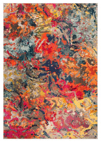 Safavieh Monaco Mnc258M Blue / Orange Area Rug