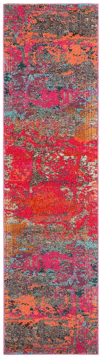 Safavieh Monaco Mnc261R Fuchsia / Blue Area Rug