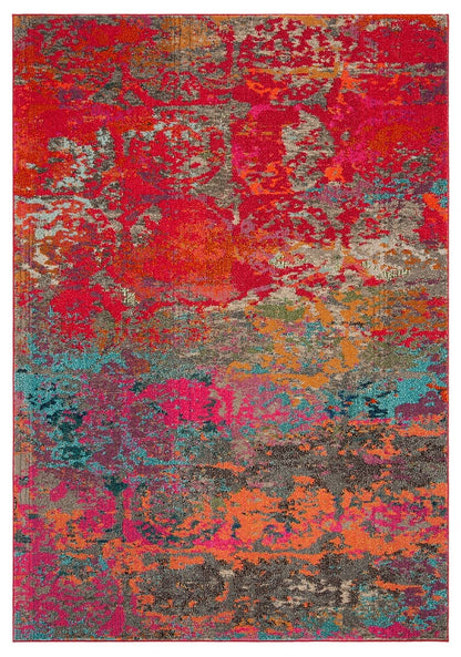 Safavieh Monaco Mnc261R Fuchsia / Blue Area Rug