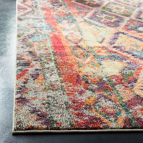 Safavieh Monaco Mnc264V Purple / Orange Rugs.