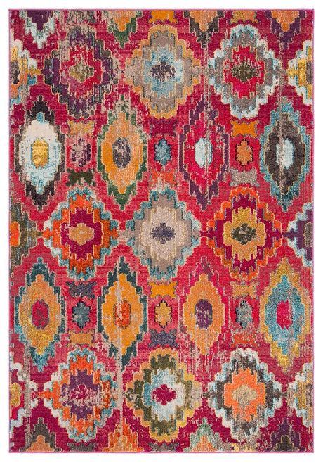 Safavieh Monaco Mnc265Q Red / Blue Rugs.