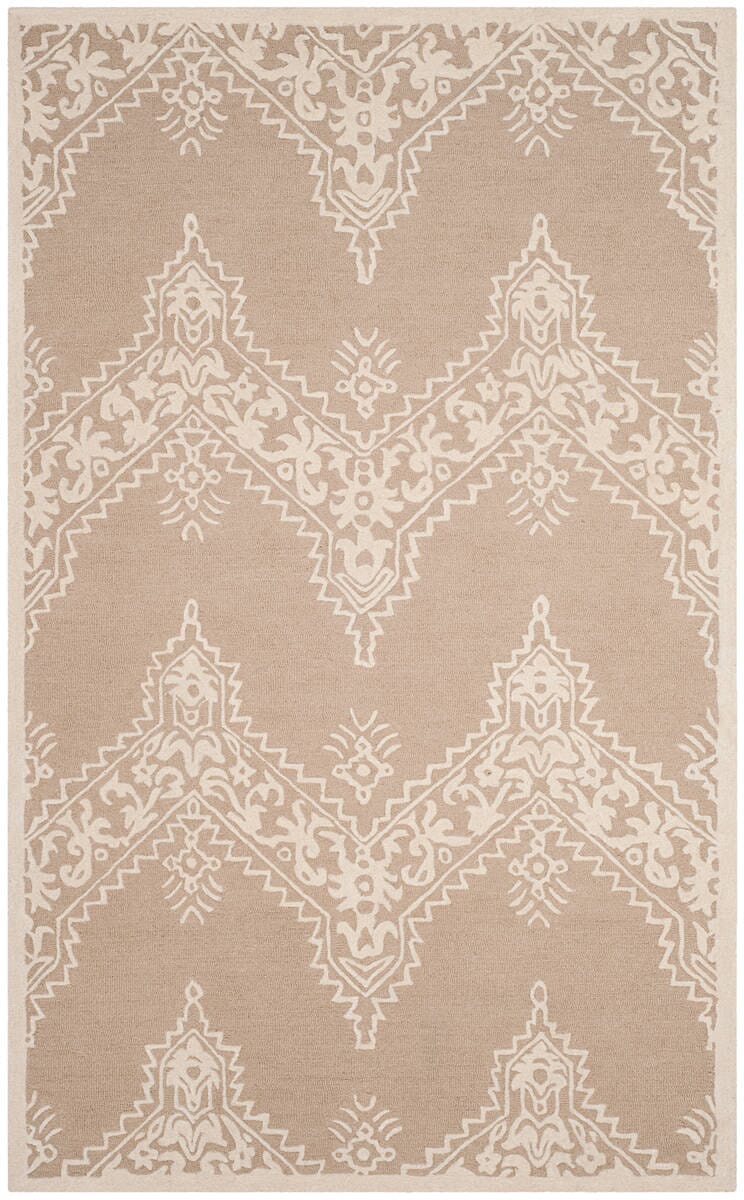 Safavieh Manchester Mnh523B Beige / Ivory Damask Area Rug