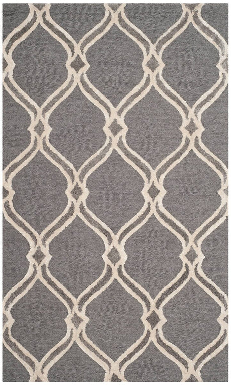 Safavieh Manchester Mnh540A Dark Grey / Ivory Rugs.