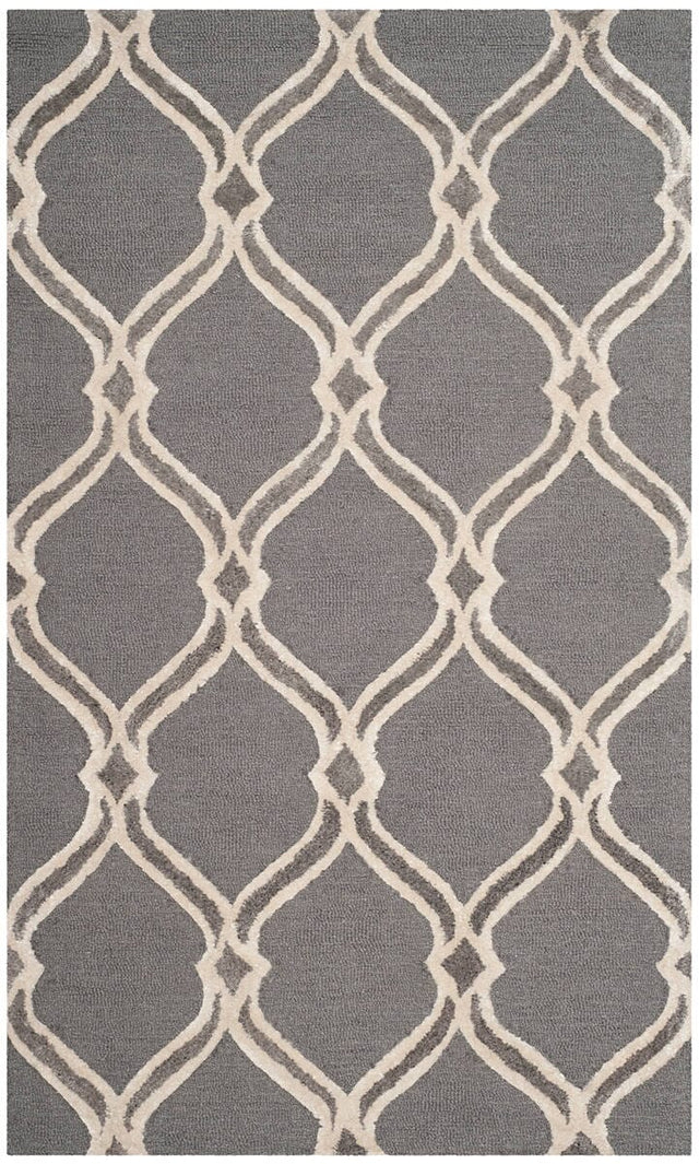 Safavieh Manchester Mnh540A Dark Grey / Ivory Rugs.