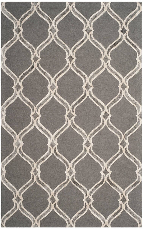 Safavieh Manchester Mnh540A Dark Grey / Ivory Rugs.