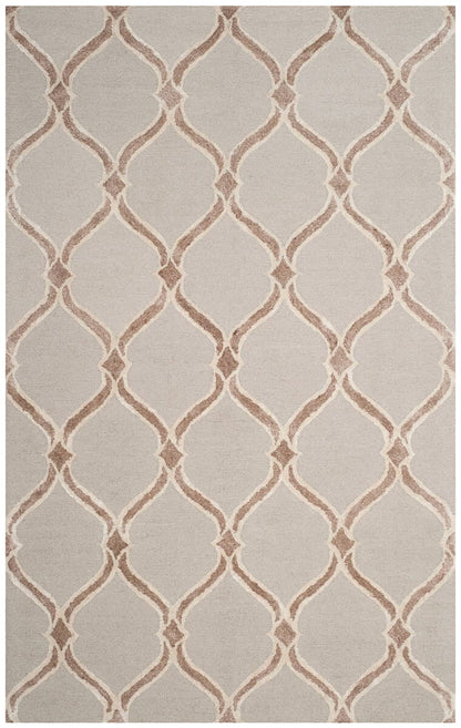 Safavieh Manchester Mnh540B Taupe / Ivory Geometric Area Rug