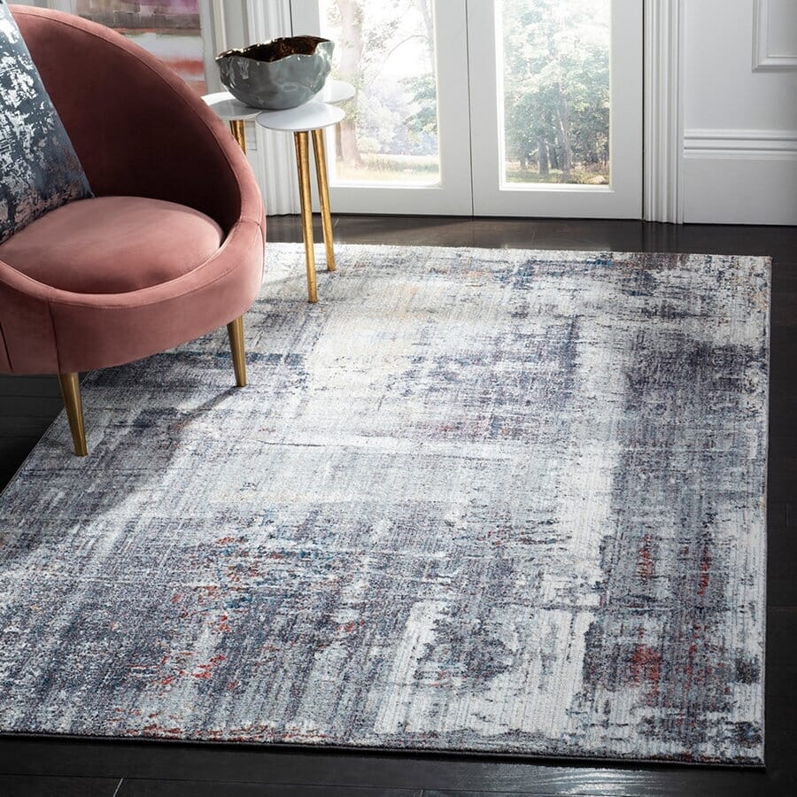 Safavieh Monray Mny615C Charcoal / Ivory Organic / Abstract Area Rug