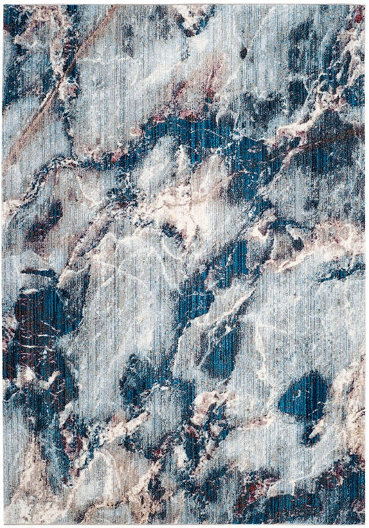 Safavieh Monray Mny649L Blue / Ivory Organic / Abstract Area Rug