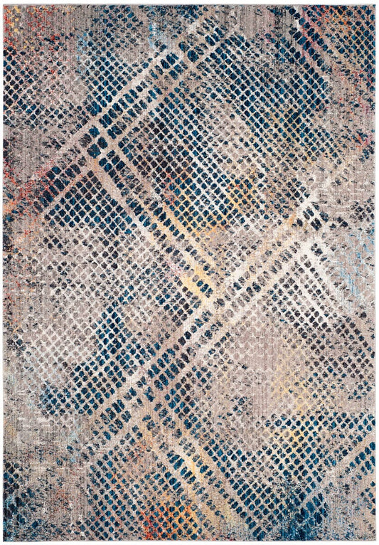 Safavieh Monray Mny656E Blue / Multi Geometric Area Rug