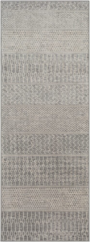 Surya Monaco Moc-2304 Silver Gray, Medium Gray, Cream Rugs.